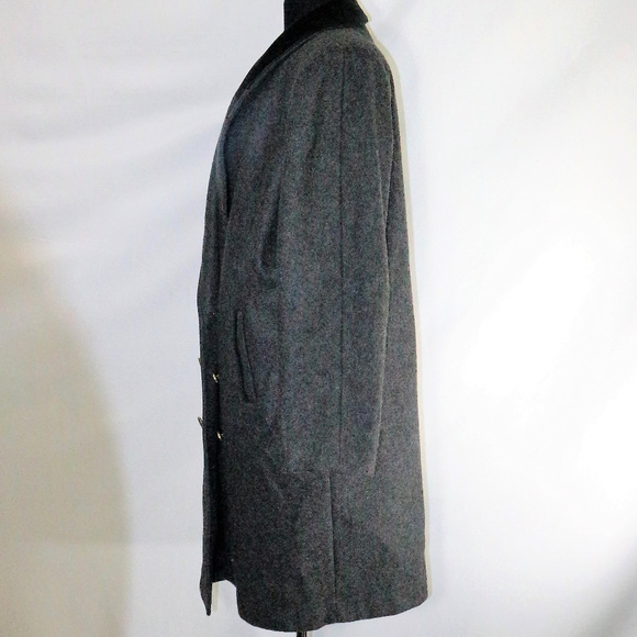 Vtg DAVID BENJAMIN Collection Heather Wool Coat Sz 14 US Women - Picture 6 of 8